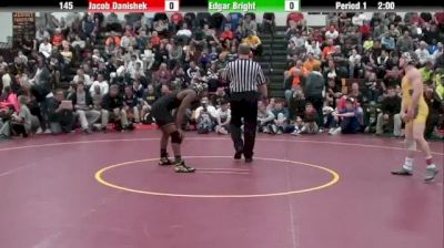 145 lbs finals Jacob Danishek vs. Edgar Bright St Eds