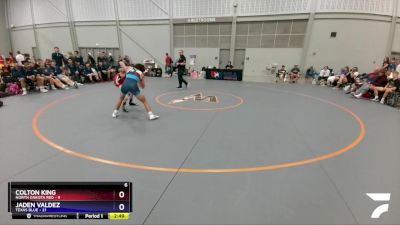 132 lbs Round 2 (6 Team) - Colton King, North Dakota Red vs Jaden Valdez, Texas Blue