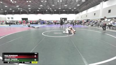 150 lbs Cons. Round 5 - Brady Mason, Shawnee-Mill Valley HS vs Max Ronsman, Luxemburg-Casco