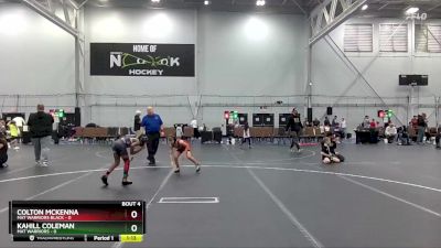 76 lbs Placement (4 Team) - Colton McKenna, Mat Warriors Black vs Kahill Coleman, Mat Warriors