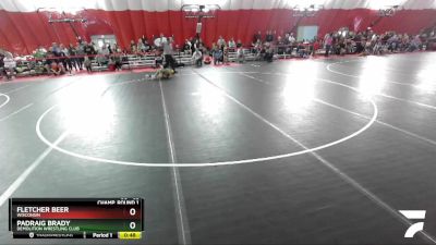 62 lbs Champ. Round 1 - Padraig Brady, Demolition Wrestling Club vs Fletcher Beer, Wisconsin