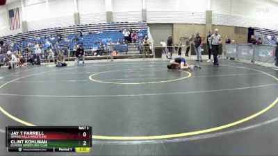 78 lbs Cons. Round 2 - Clint Kohlman, Dundee Wrestling Club vs Jay T Farrell, Spring Hills Wrestling