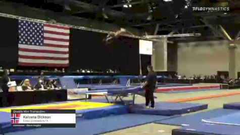 Kalyana Dickson - Double Mini Trampoline, Eagle Gymnastics TX - 2021 USA Gymnastics Championships