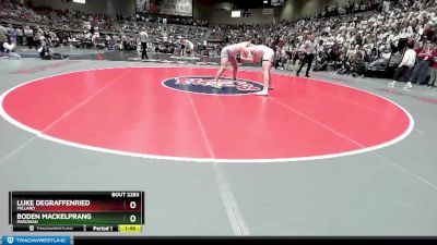 2A 215 lbs Semifinal - Luke DeGraffenried, Millard vs Boden Mackelprang, Parowan