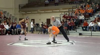 125 lbs match Kyle Garcia OU vs. Eddie Klimara OSU