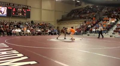 285 lbs match Alan Gelogaev OSU vs. Keldrick Hall OU