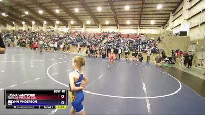 49-49 lbs Round 3 - Jayna Whitford, Westlake Wrestling Club vs Rilynn Anderson, JWC