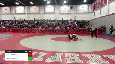 132 lbs Quarterfinal - Max Rasnov, Melrose vs Mathew Garcia, Dedham