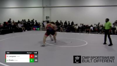 285 lbs Semifinals (8 Team) - Spencer Langosa, Team Thunder vs John Prado, POWA