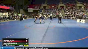 182 lbs Quarterfinals (8 Team) - Isaiah Schuldheisz, E2-Valley City vs James Bozovsky, W3-Dickinson