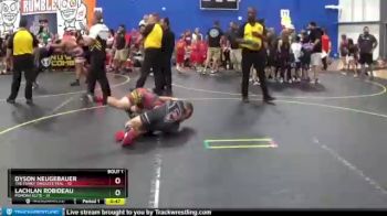 92 lbs Quarterfinals (8 Team) - Lachlan Robideau, Pomona Elite vs Dyson Neugebauer, The Funky Singlets Teal