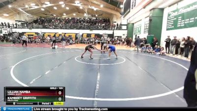 105 lbs Cons. Round 4 - Kambrey Griffith, Fruitland vs Lillian Namba, Lowell Scott