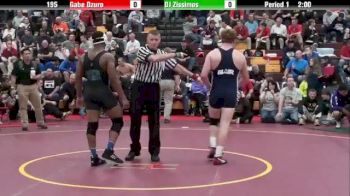 195 lbs quarter-finals Gabe Dzuro St Eds vs. DJ Zissimos Brookfield