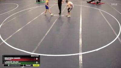 120 lbs Cons. Round 2 - Brayden Hawes, Minnesota vs Landon Zajac, Hastings Wrestling Club