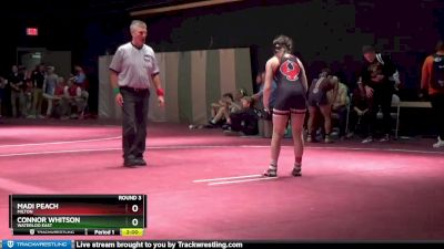 120 lbs Round 3 - Madi Peach, Milton vs Connor Whitson, Waterloo East