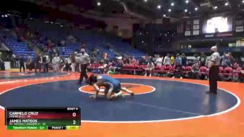 120 lbs Quarterfinals (8 Team) - Carmelo Cruz, Moline (H.S.) vs James Mateos, Mt. Prospect (Prospect)