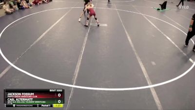 67 lbs Quarterfinal - Cael Altermatt, New Ulm Rolling Thunder Wrestling Club vs Jackson Fossum, Maple Grove Wrestling Club