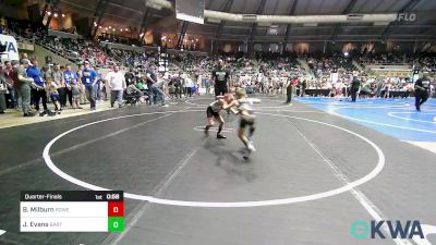 46 lbs Quarterfinal - Breckon Milburn, Powerhouse Wrestling vs James Evans, Bartlesville Wrestling Club