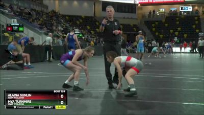 101 lbs Cons. Semi - Alaina Sunlin, Iowa Wesleyan vs Mya Turnmire, Iowa Wesleyan