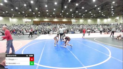 116 lbs Consi Of 8 #2 - Cael Staggs, Nv Elite vs Ramiro Gonzalez, Madera WC