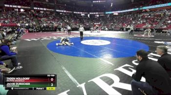 D2-150 lbs 3rd Place Match - Taden Holldorf, Baldwin-Woodville vs Jacob Durocher, Wrightstown