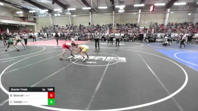 130 lbs Quarterfinal - Brooks Bowyer, East Valley WC vs Zack Valdez, New Mexico Bad Boyz