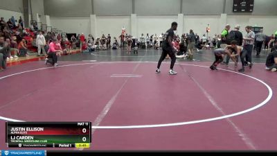 80 lbs Cons. Round 3 - Justin Ellison, Alpha Elite vs Lj Carden, Techfall Wrestling Club