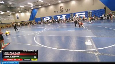 53 lbs Quarterfinal - John Paul Eller, Charger Wrestling Club vs Rhen Robinson, Uintah Wrestling