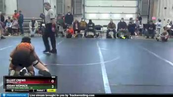 100 lbs Round 1 (6 Team) - Isisah Womack, Germantown Wrestling vs Elliot Crews, 84 Athletes