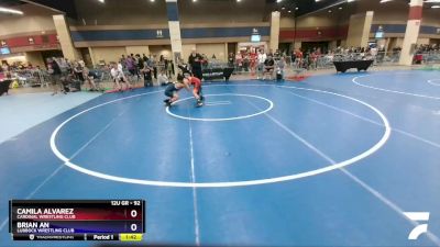 92 lbs 1st Place Match - Camila Alvarez, Cardinal Wrestling Club vs Brian An, Lubbock Wrestling Club