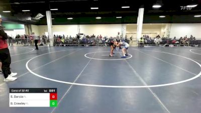 100 lbs Consi Of 32 #2 - Stefano Garcia, FL vs Brentley Crawley, FL