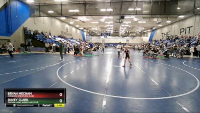 62-64 lbs Round 3 - Bryan Mecham, Cougars Wrestling Club vs Davey Clark, Payson Lions Wrestling Club