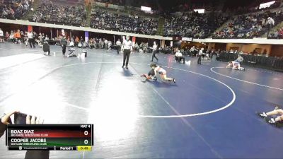 59 lbs Semifinal - Cooper Jacobs, Outlaw Wrestling Club vs Boaz Diaz, Big Game Wrestling Club