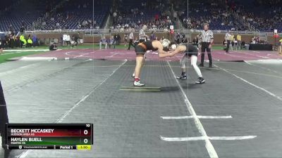 D4-132 lbs Semifinal - Beckett McCaskey, Hudson Area HS vs Haylen Buell, Martin HS