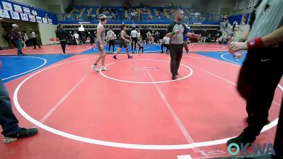 130 lbs Rr Rnd 5 - Cameron Bougher, Mannford Pirate Youth Wrestling vs Jensen Bell, Choctaw