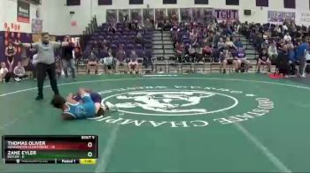104 lbs Round 2 (6 Team) - Zane Eyler, Butler vs Thomas Oliver, Washington Courthouse