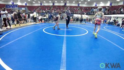 80 lbs Quarterfinal - Kale Elledge, F-5 Grappling vs Avriella Pretty Bear, Harrah Little League Wrestling