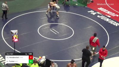 212 lbs Quarterfinal - Caleb Hendershot, Curwensville vs Landon Tucker, Mifflinburg