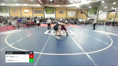 195 lbs Round Of 32 - Michael Toppan, Gloucester vs Ben Ronca, York