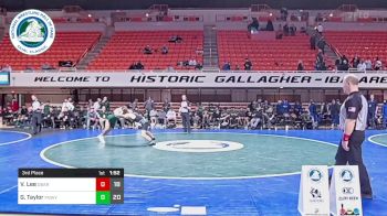 190 lbs 3rd Place - Vincent Lee, Delbarton High School vs Gabe Taylor, Poway