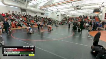 220 lbs 1st Place Match - Brayden Clifford, Thunder Basin High School vs Shaun Benson, Natrona County