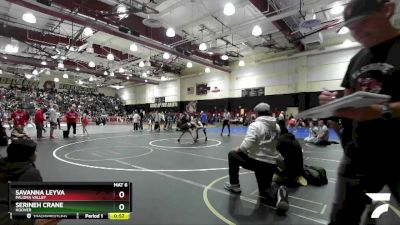 115 lbs Cons. Round 3 - Savanna Leyva, Paloma Valley vs Serineh Crane, Hoover