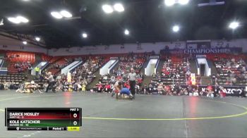 165 lbs Quarterfinals (8 Team) - Kole Katschor, Dundee HS vs Darice Mosley, Hart HS