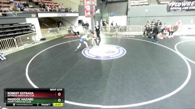 97 lbs Cons. Round 3 - Maddox Hazard, Swarm Wrestling Club vs Robert Estrada, Dethrone Wrestling Club