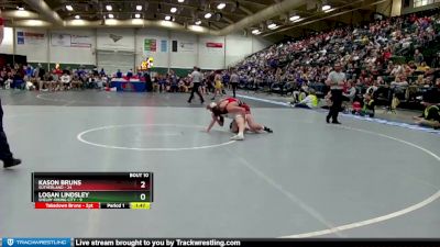 145 lbs Finals (8 Team) - Kason Bruns, Sutherland vs LOGAN LINDSLEY, Shelby-Rising City