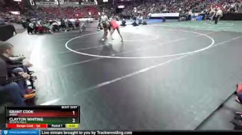 D2-182 lbs Quarterfinal - Clayton Whiting, Oconto Falls vs Grant Cook, Amery