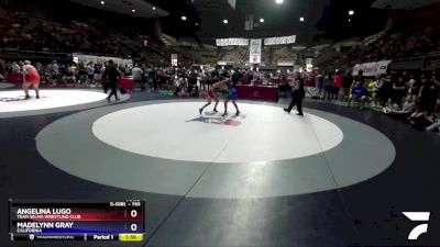 110 lbs Quarterfinal - Angelina Lugo, Team Selma Wrestling Club vs Madelynn Gray, California