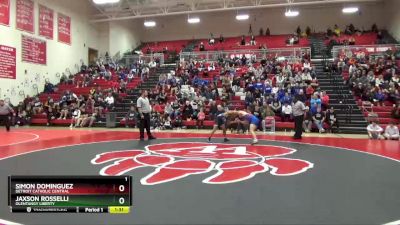 113 lbs 1st Place Match - Jaxson Rosselli, Olentangy Liberty vs Simon Dominguez, Detroit Catholic Central