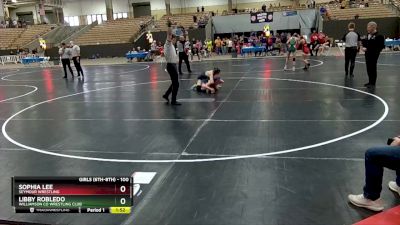 100 lbs 1st Place Match - Sophia Lee, Seymour Wrestling vs Libby Robledo, Williamson Co Wrestling Club