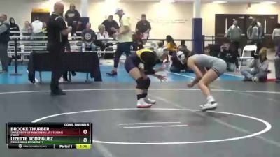 101 lbs Cons. Round 5 - Brooke Thurber, University Of Wisconsin At Stevens Point vs Lizette Rodriguez, McKendree University